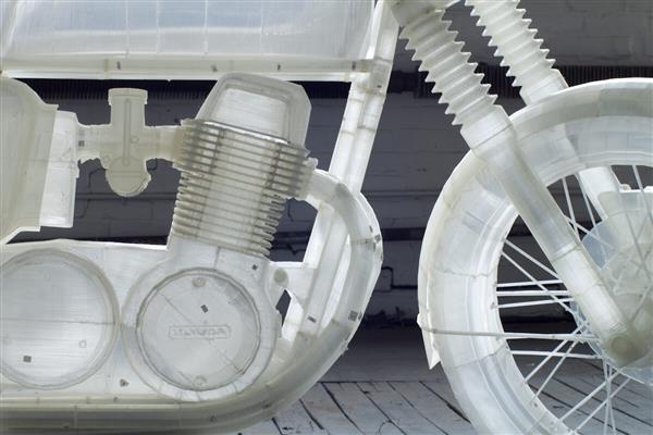 Нью-йоркский художник напечатал на 3D-принтере Ultimaker мотоцикл Honda CB500 в полную величину