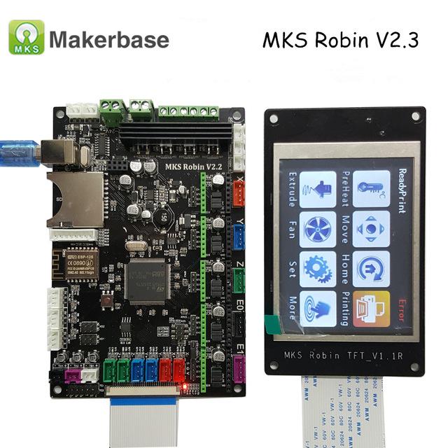 Постройка 3D принтера 300X300X360 на базе MKS Robin V 2.1 с кинематикой H-Bot. (часть 2)MKS Robin V2.1 Настройка конфигурации, немного электрики и сравнений.