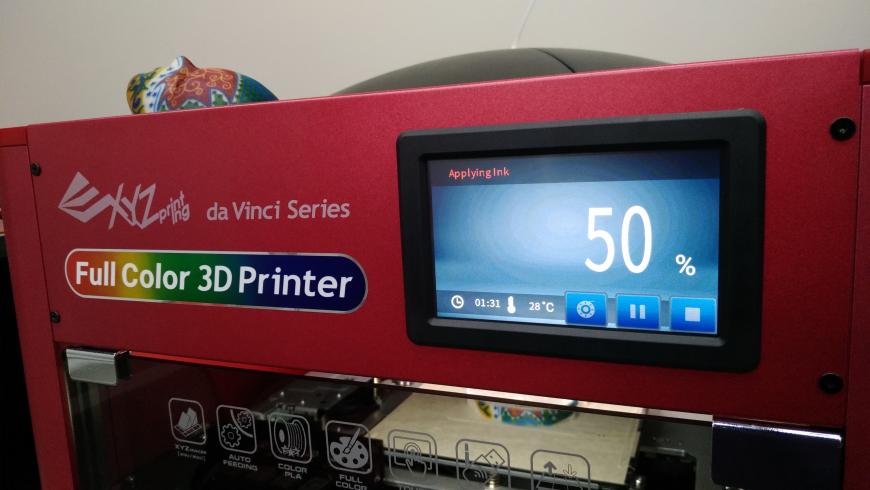 Цветной 3D принтер Da Vinci. Фоторепортаж с презентации Компании XYZprinting