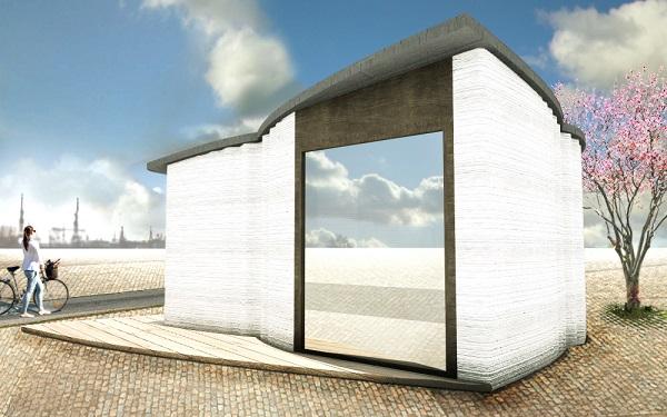 Компания 3D Printhuset возвела стены первого в ЕС напечатанного на 3D-принтере здания