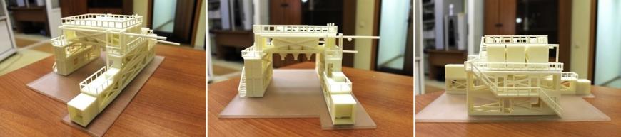 Экспресс-макет производственного участка в масштабе 1:100