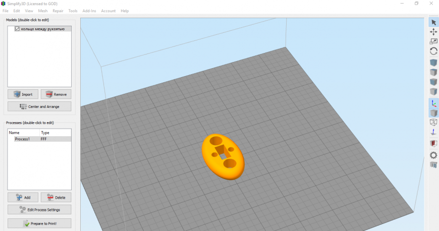 simplify3d убирает отверстия