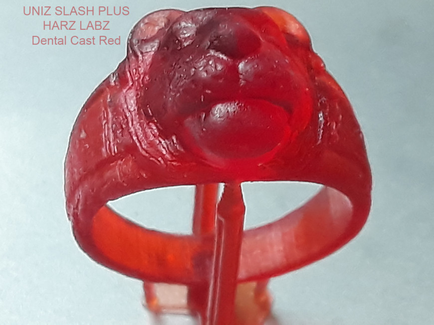 Колечко из HARZ LABZ Dental Cast Red на UNIZ SLASH PLUS