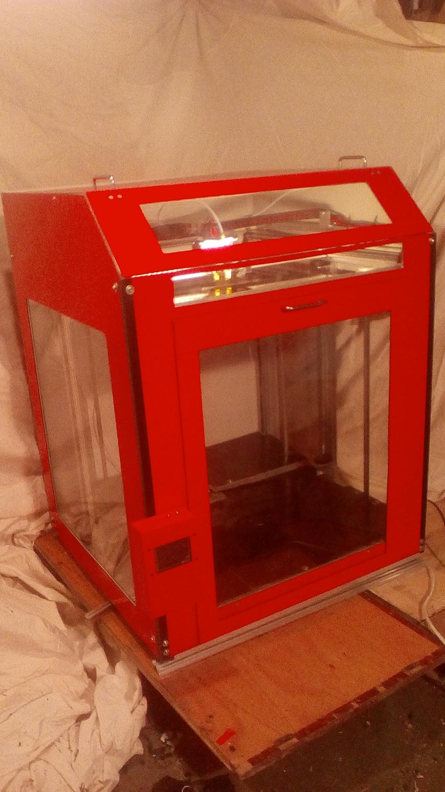 Большой принтер 52х52х53 завершение работы.