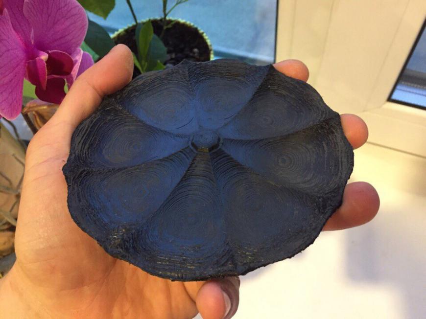 Дефект при печати тарелки. Как от него избавится?