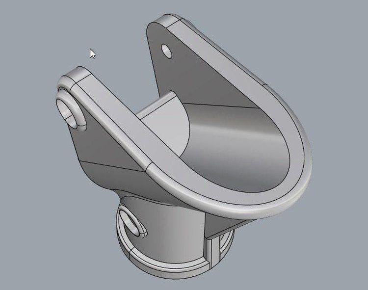 Сканирование и печать копии элемента крепления