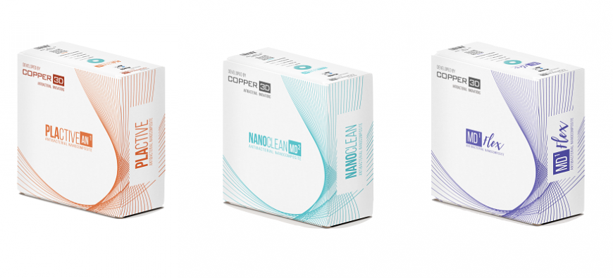 Copper3D предлагает филаменты с антибактериальными и противогрибковыми свойствами