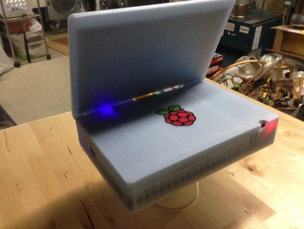 Беспроводной компьютер PiBook на Raspberry Pi 2, созданный с помощью 3D-печати