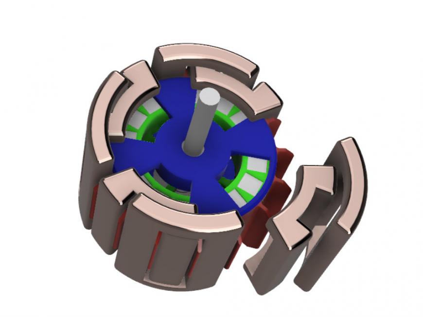 Gen6 - 3D печатный радиальный электрогенератор на постоянных магнитах.