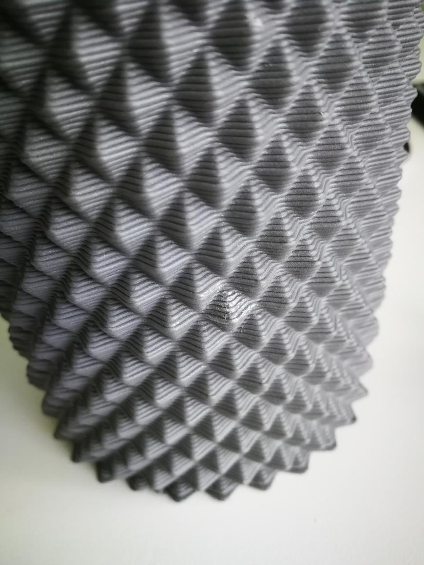 Печать стаканчика для ручек и карандашей соплом 1 мм, алюминиевым пластиком