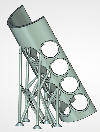 Создание поддержек в T-FLEX CAD. Метод 2 (Использование адаптивных фрагментов)