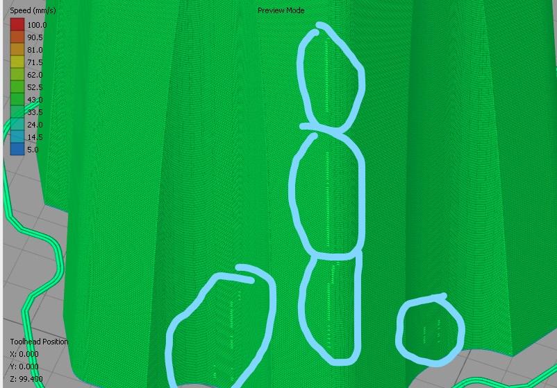 Как исправить полосы в Simplify3D?