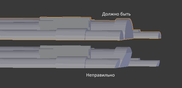 Перекосы (скосы) на детали.