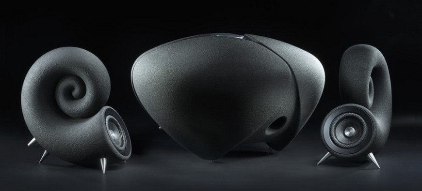 Студия Deeptime предлагает акустические системы с 3D-печатными колонками из песка