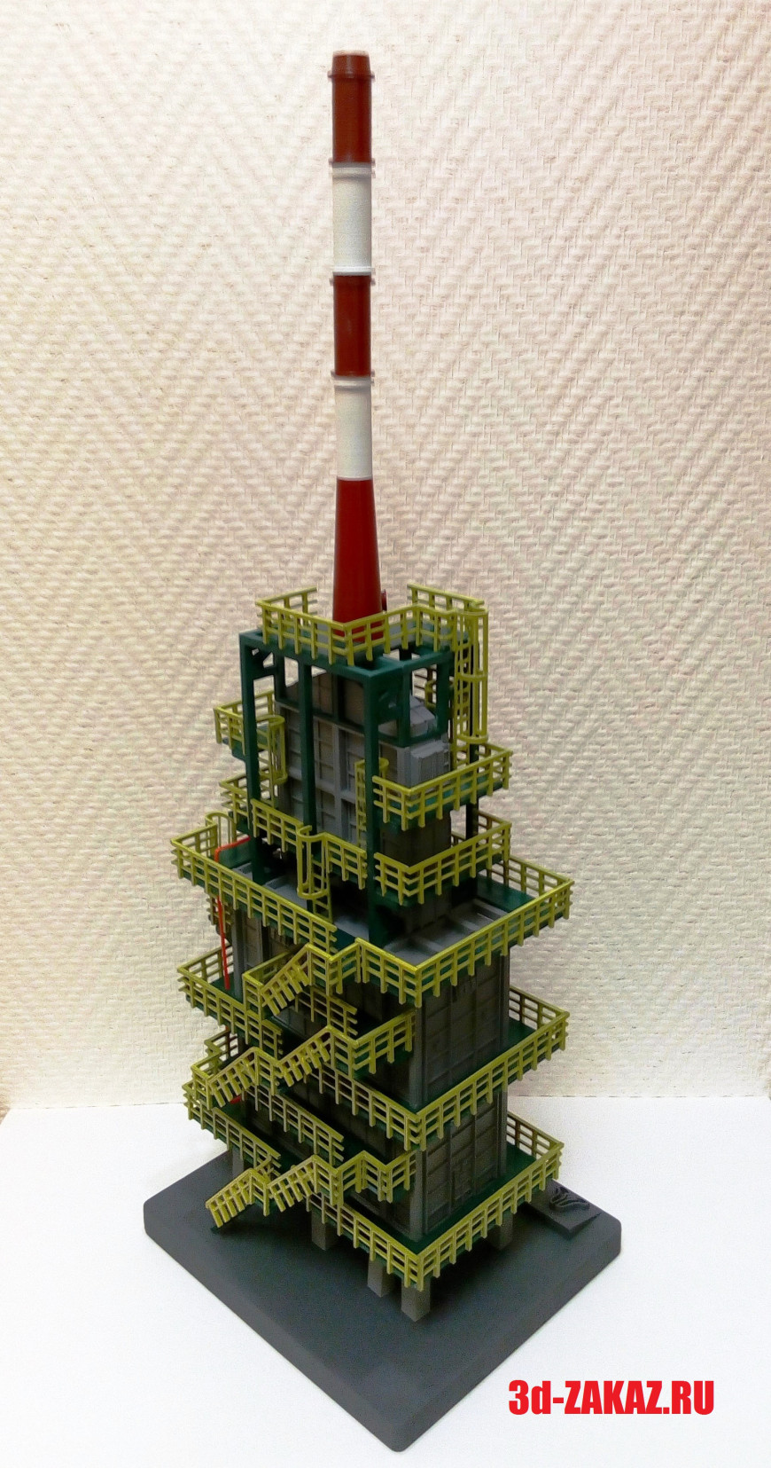 Макет печи для подготовки нефти к транспортировке.