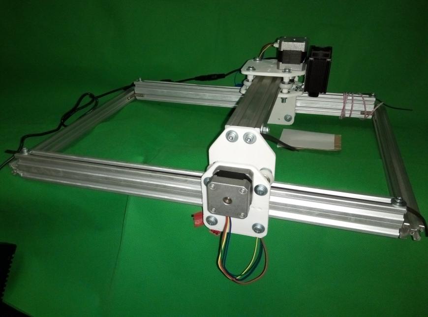 Самодельный лазерный гравер на модуле D8-2500 и механике RepRap