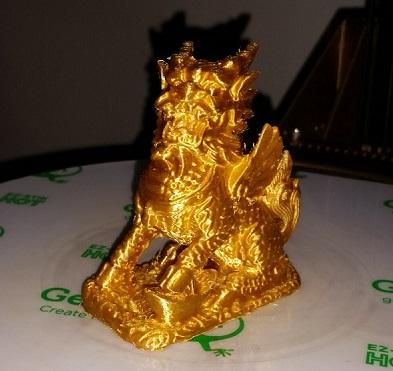 PLA золотистый шелк