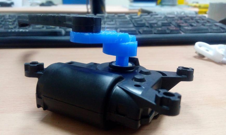 Механизм управления заслонками климат-контроля Volkswagen Passat