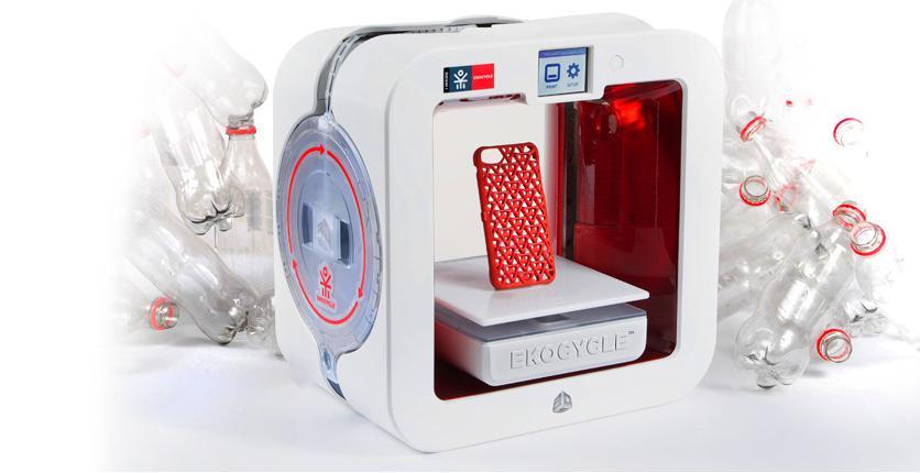 3D Systems, Coke и will.i.am создали 3D-принтер EKOCYCLE Cube для печати переработанным пластиком