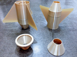 Детали ракеты, изготовленные из термостойкого пластика Ultem 9085
