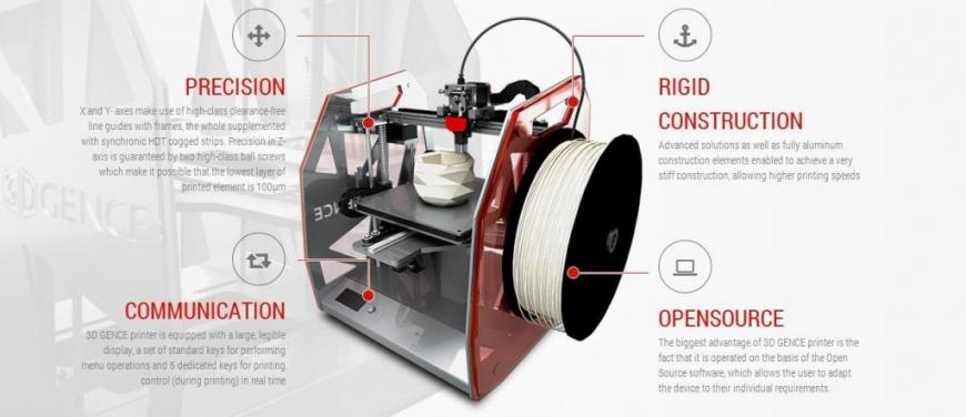 Польская компания 3D Gence представляет первый запатентованный 3D-принтер