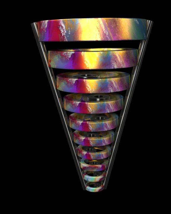 Художники напечатали скульптуру «10 кругов жизни» Художники напечатали скульптуру «10 кругов жизни»