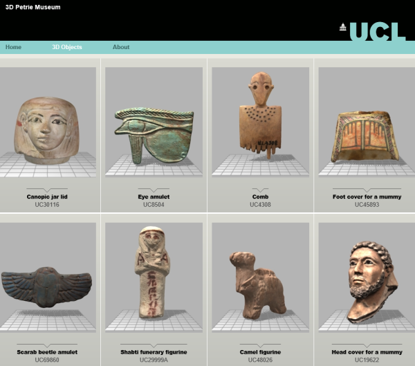 Английский Музей Питри открывает онлайн библиотеку 3D-моделей древних египетских артефактов