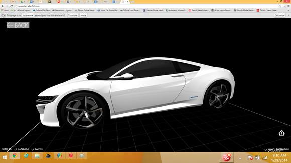 3D-печатный автомобиль Acura NSX - Honda выложила 3D-файлы на своем сайте