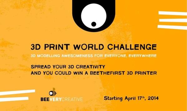 Конкурс! 3D-принтеры от BeeVeryCreative станут наградой за лучший 3D-дизайн