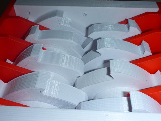 3D-печатный измельчитель для кухонных отходов, крупным планом жернова измельчителя