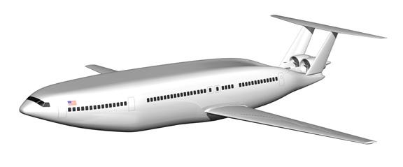 Рендер модели самолета