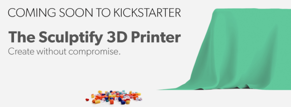 3D-принтер Sculptify, печатающий гранулированным пластиком, вскоре появится на Kickstarter