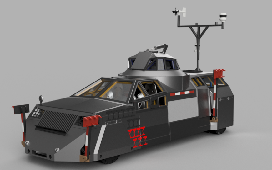 TIV-1: как я воссоздавал знаменитую машину для охоты за торнадо в 3D
