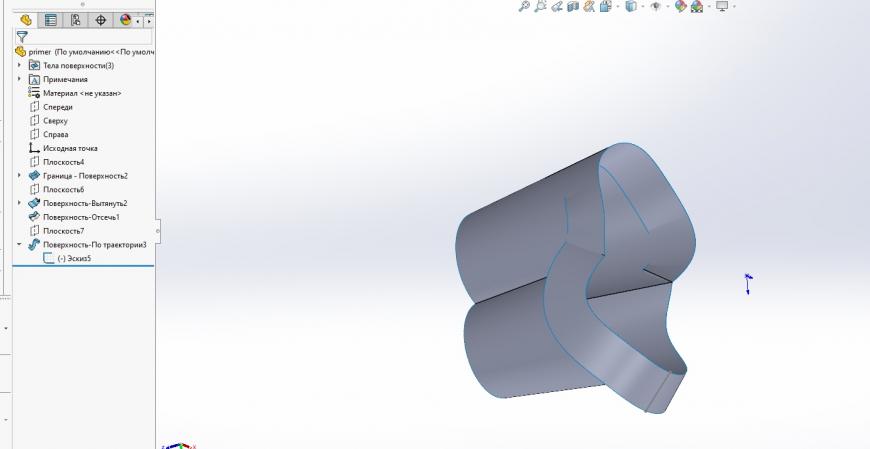 solidworks построение модели