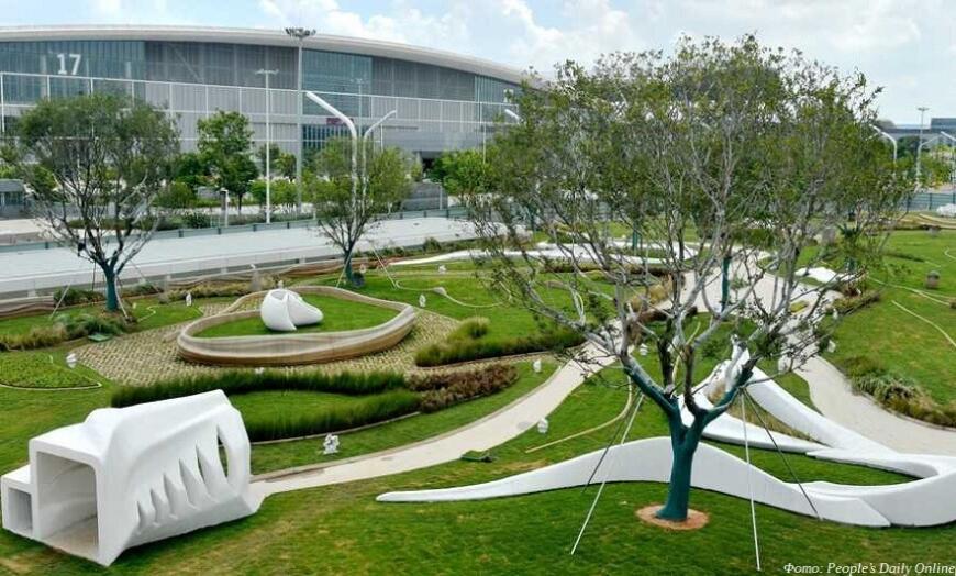 В Китае открылся парк, украшенный 3D-печатными архитектурными формами