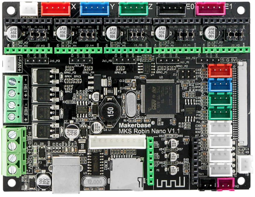 MKS Robin Nano v1.1. Плата MKS Robin Nano v1.2. MKS Robin Nano v1.2 перемычки. Makerbase MKS Robin Nano v1.1.