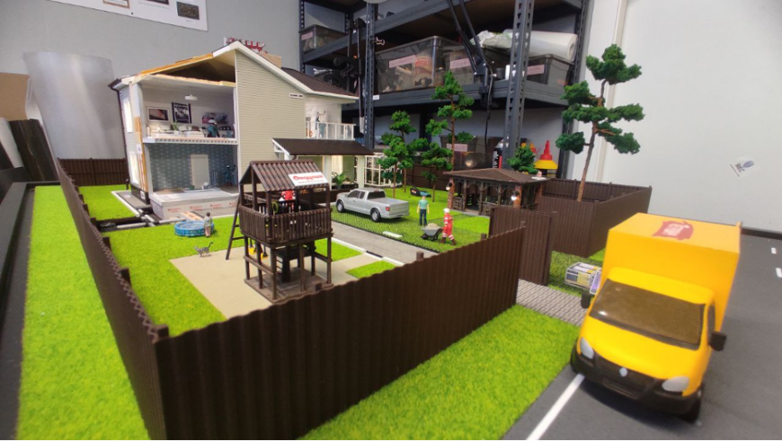 Кейс 3DVision: архитектурный макет “Дом в разрезе”