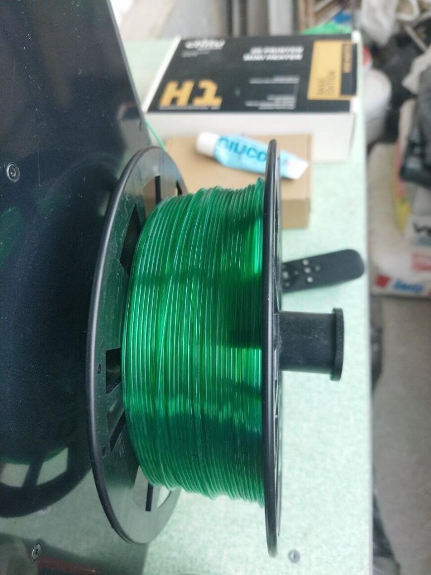 Печальный зеленый полупрозрачный PETG+ от LIDER 3D (акция 