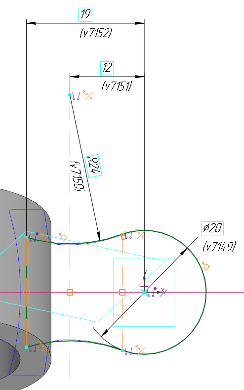 Реверс-инжиниринг в КОМПАС-3D. Пример - коромысло