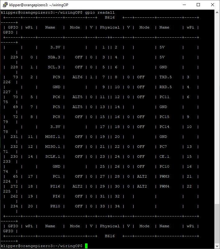 Установка Klipper на Orange Pi Zero 3 + Ender 3 (armbian)
