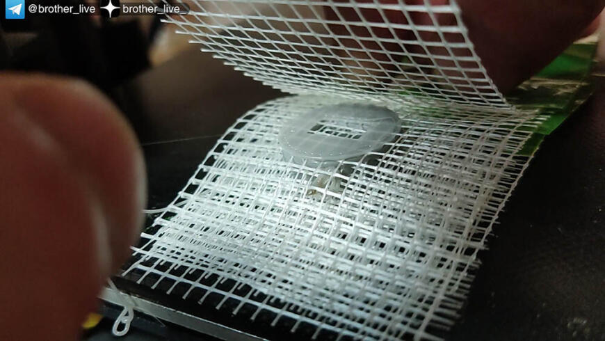 Армирование стекловолоконной сеткой в 3d печати. Ударопрочная деталь.