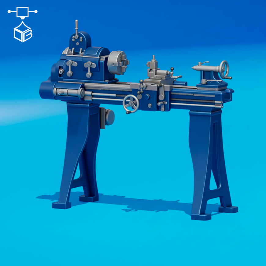 Модель токарного станка Leblond Regal 10 для 3Д Печати Модель токарного станка Leblond Regal 10 для 3Д Печати