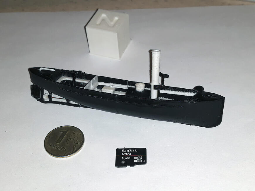 Кораблик из PLA и ABS