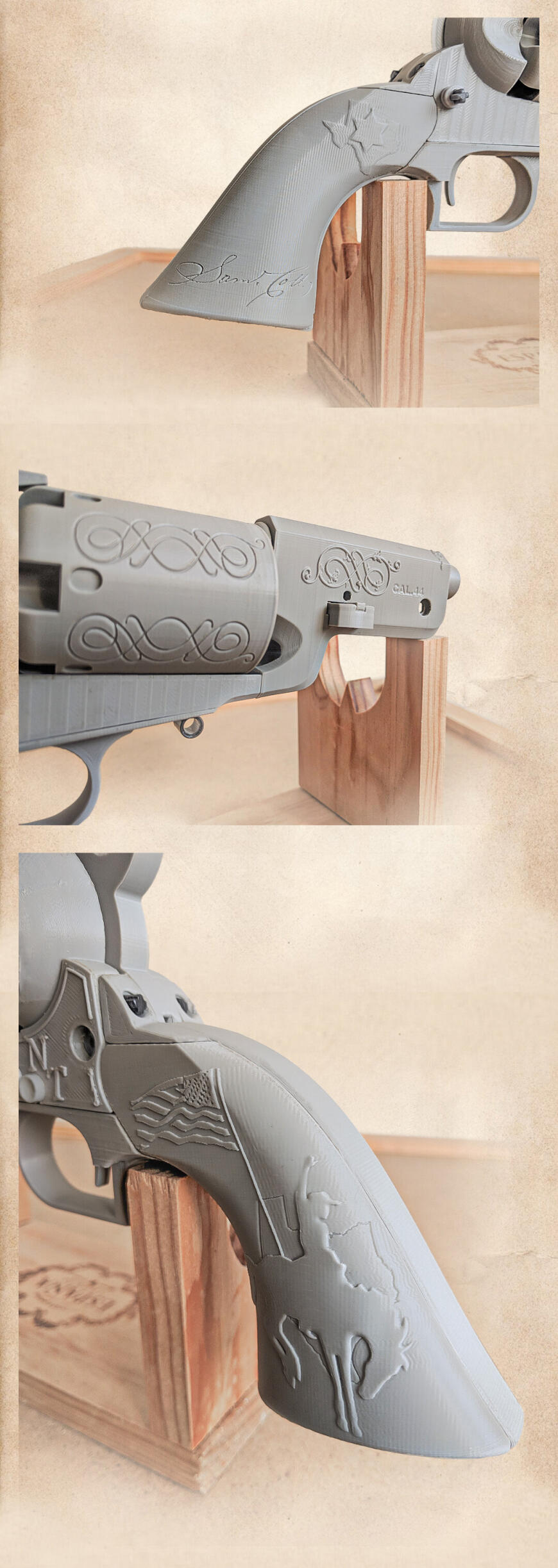 Рабочая модель револьвера Colt Walker 1874