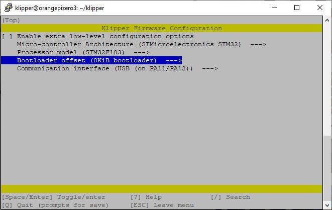 Установка Klipper на Orange Pi Zero 3 + Ender 3 (armbian)