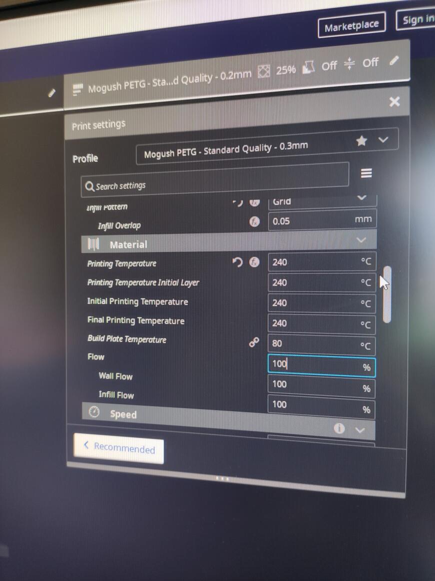 Проблема с печатью PETG