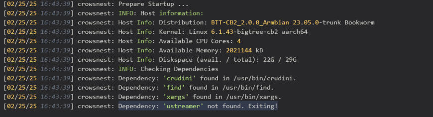 Проблема с веб камерой в Klipper