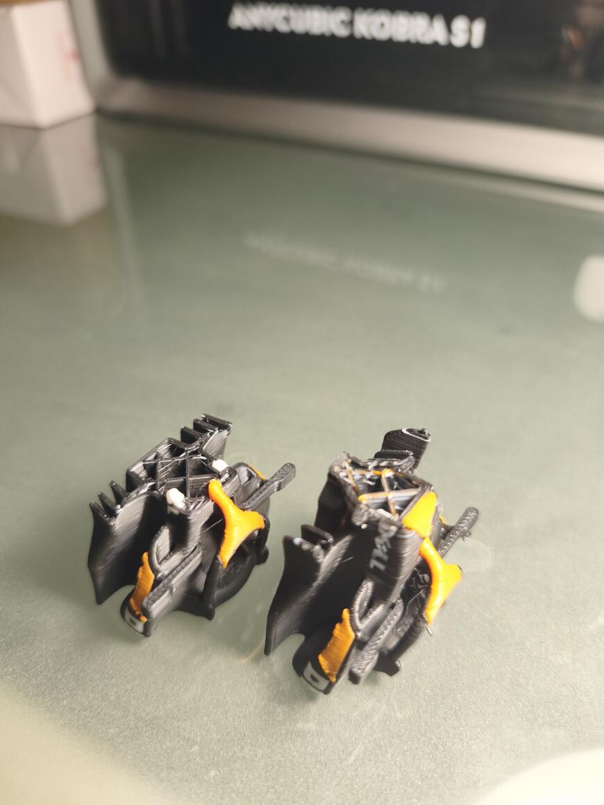 Засор сопла, после долгой многоцветной печати! Cobra s1