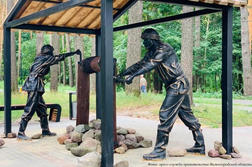 В Выксе установили 3D-печатный памятник героям-огнеборцам