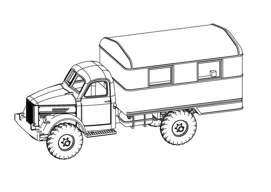 Газ-63 Масштаб 1:64